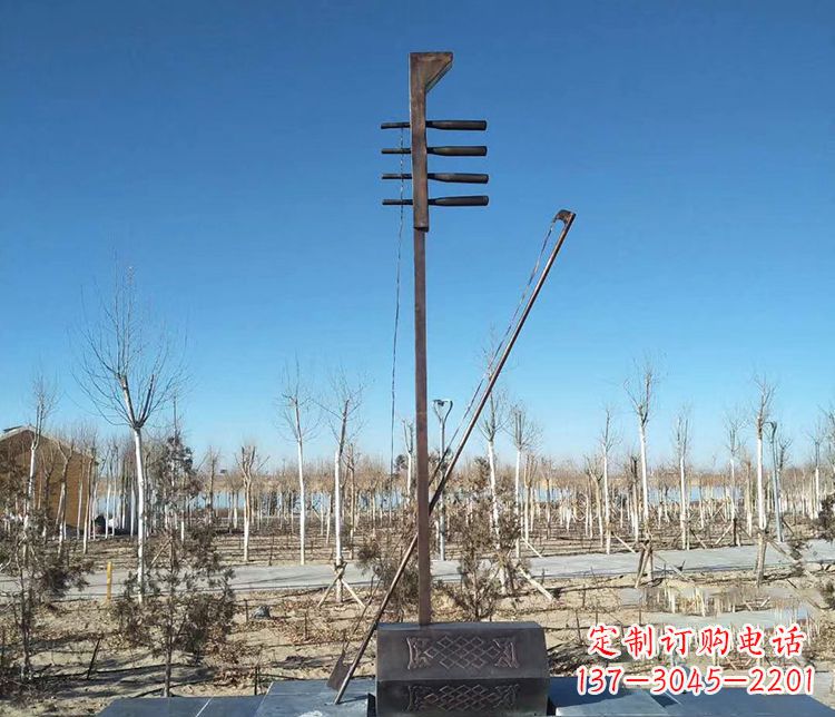 郑州铜雕二胡景观雕塑