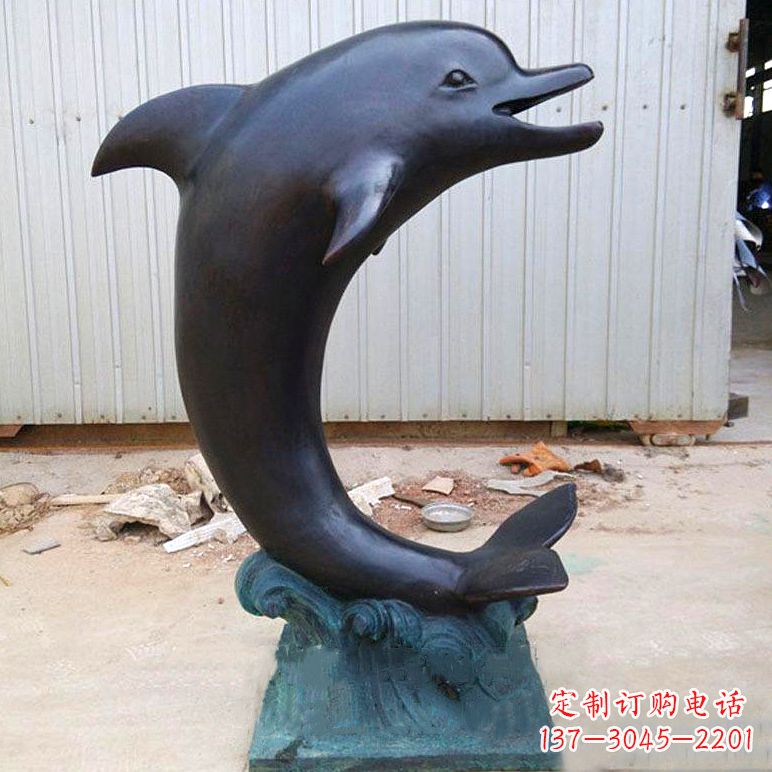 郑州铜雕海豚雕塑