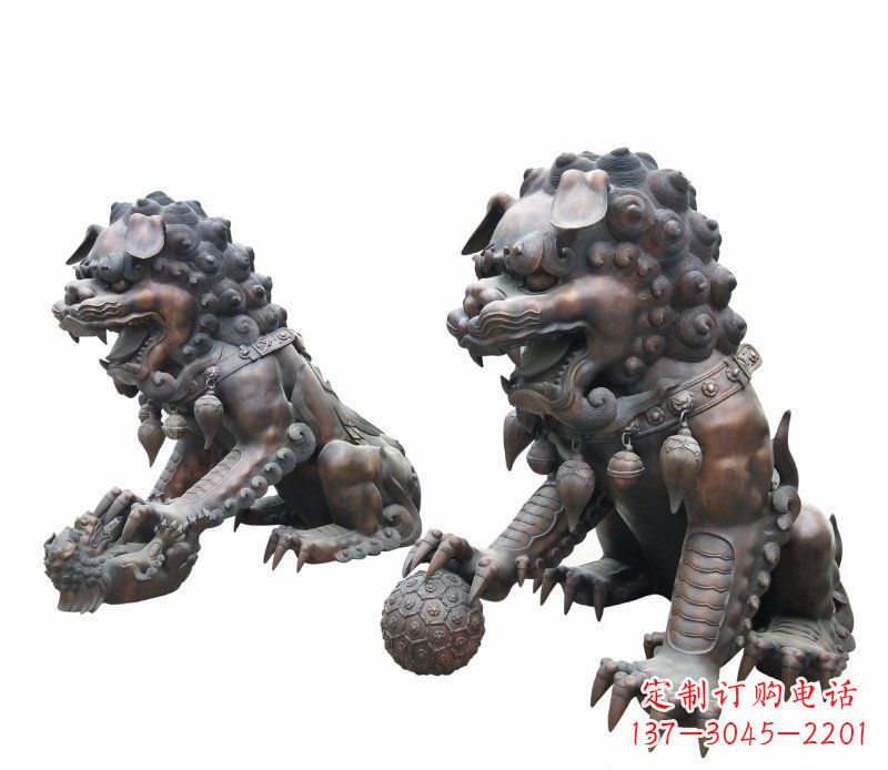郑州铜雕酒店镇宅招财麒麟雕塑