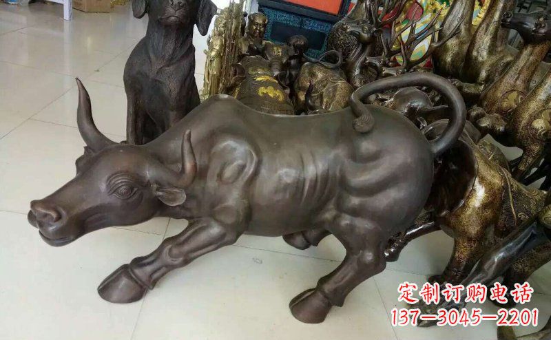 郑州铜雕牛广场动物景观摆件 (5)