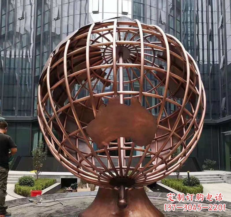 郑州铜雕企业地球仪