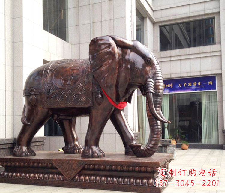 郑州铜雕企业招财大象