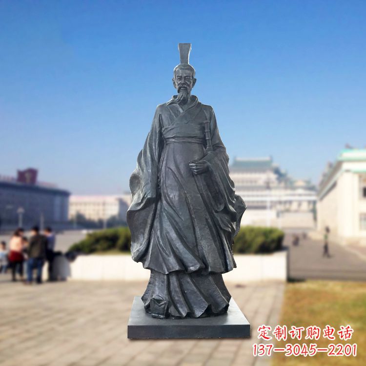 郑州铜雕屈原塑像