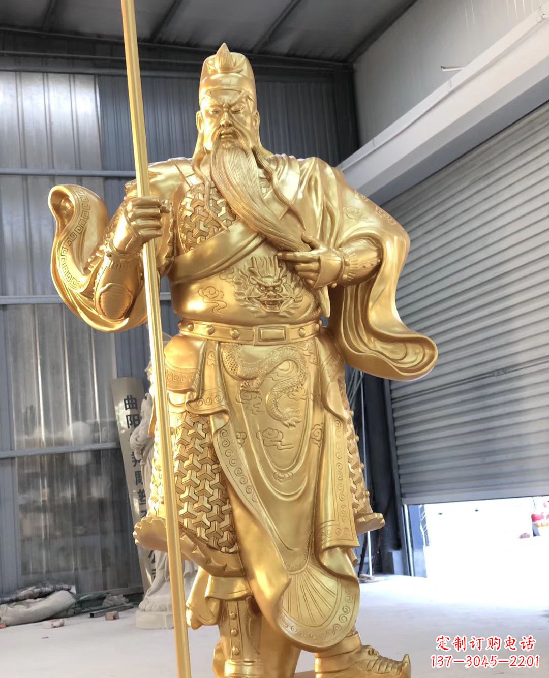 郑州铜雕武财神雕塑