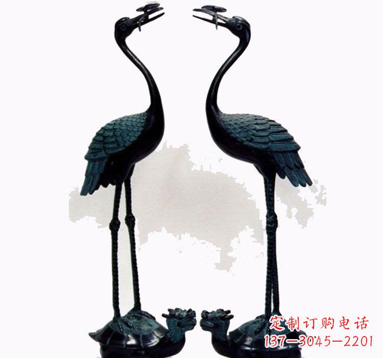 郑州铜雕仙鹤和龙龟