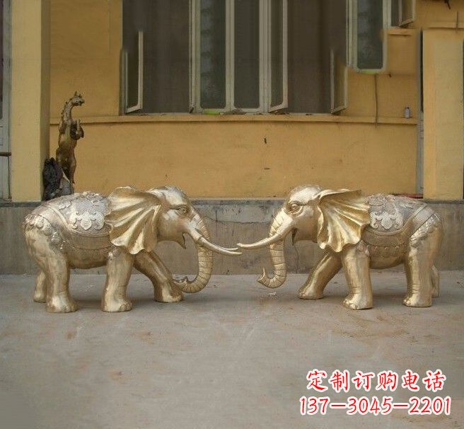郑州铜雕招财小象