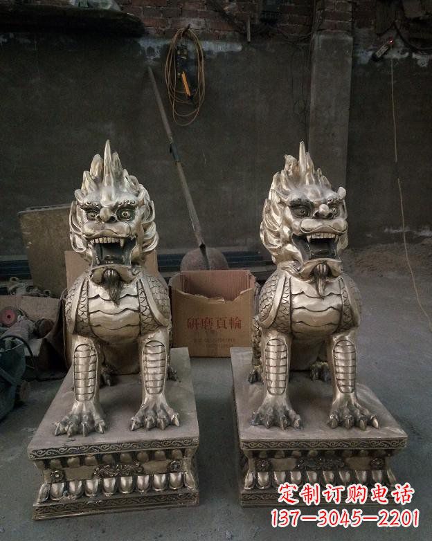 郑州铜雕镇宅麒麟