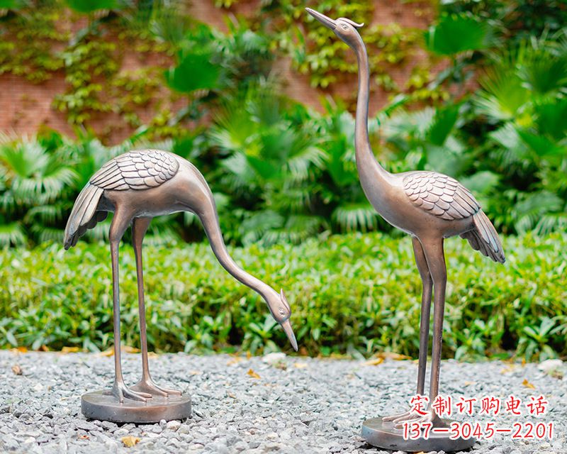 郑州推荐仿真仙鹤动物雕塑
