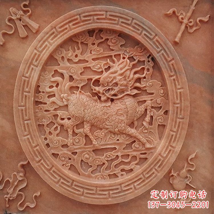 郑州晚霞红麒麟建筑装饰壁画