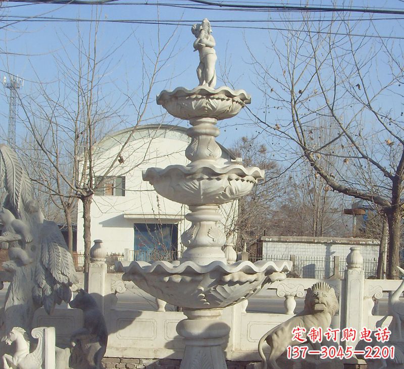郑州晚霞红石雕风水球图片