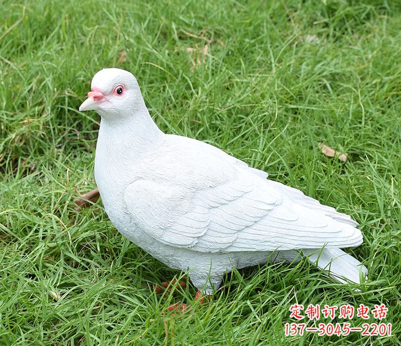 郑州潍坊和平鸽雕塑女孩