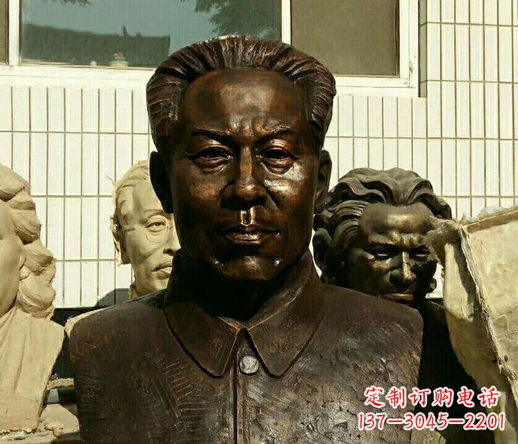 郑州伟人刘少奇胸像铜雕