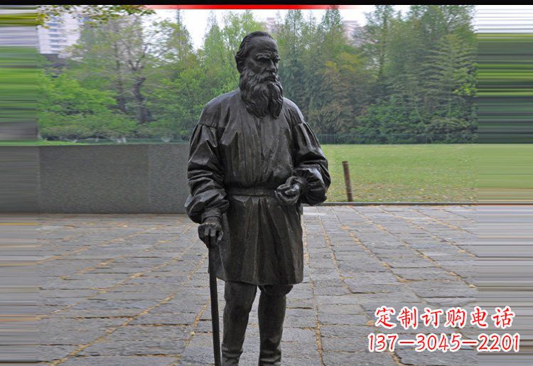 郑州西方名人托尔斯泰铜雕