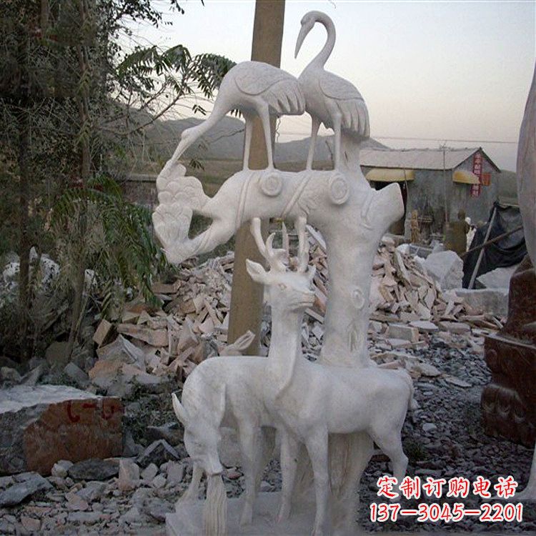 郑州仙鹤石雕景观摆件