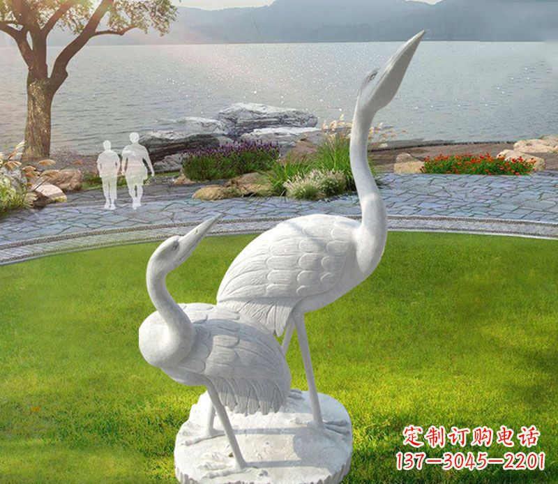 郑州仙鹤石雕公园动物雕塑