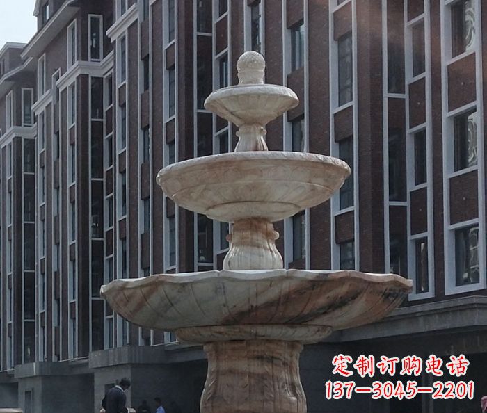 郑州小区景观大型喷泉石雕 (6)