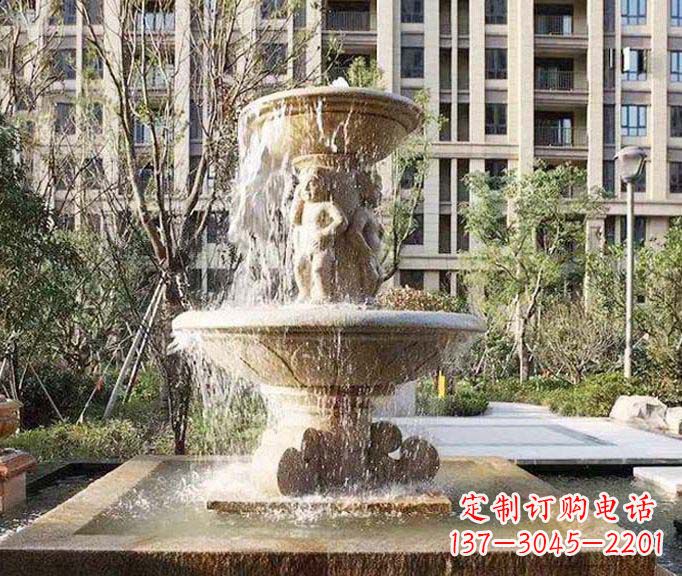 郑州小区景观欧式喷泉石雕 (3)