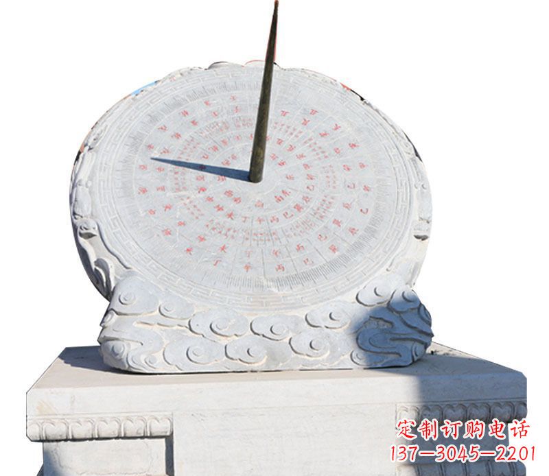 郑州校园大理石日晷景观石雕 (3)