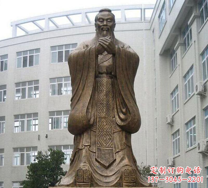 郑州校园孔子铜雕222