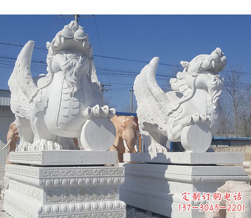 郑州獬豸法院门口神兽石雕