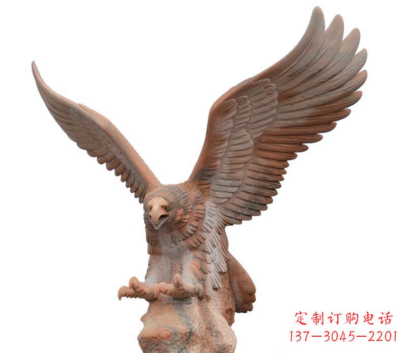 郑州雄鹰展翅石雕