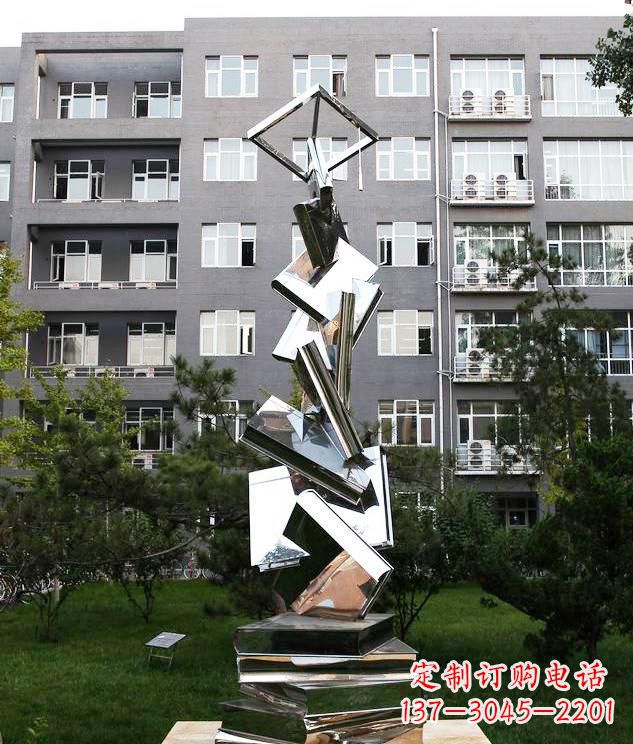 郑州学校不锈钢书籍景观雕塑