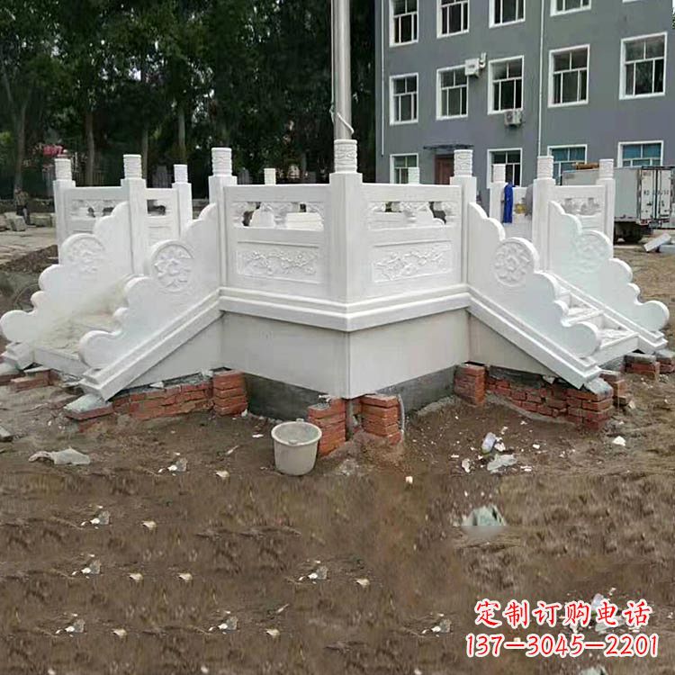 郑州学校汉白玉升旗台石雕