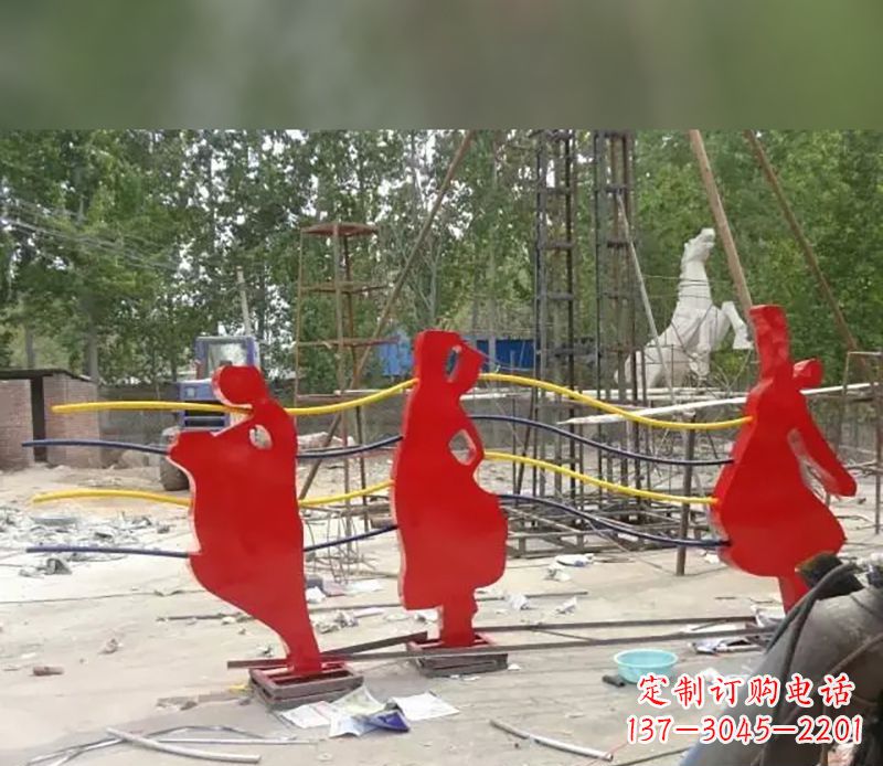 郑州音符剪纸雕塑不锈钢