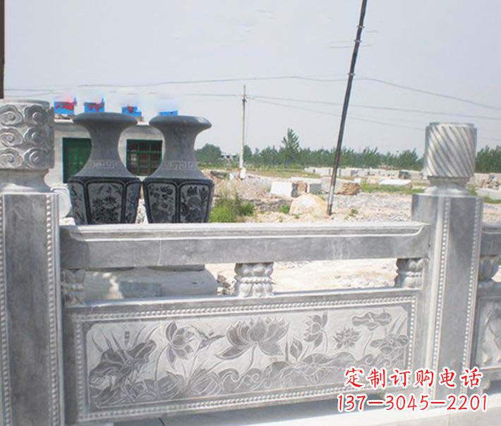 郑州园林仿古石栏板景观石雕 (3)