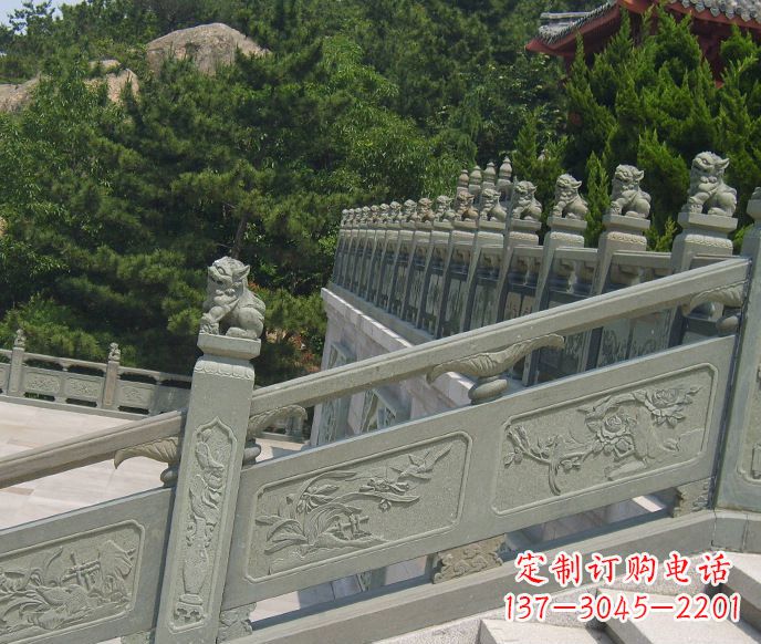 郑州园林仿古石栏板景观石雕 (4)