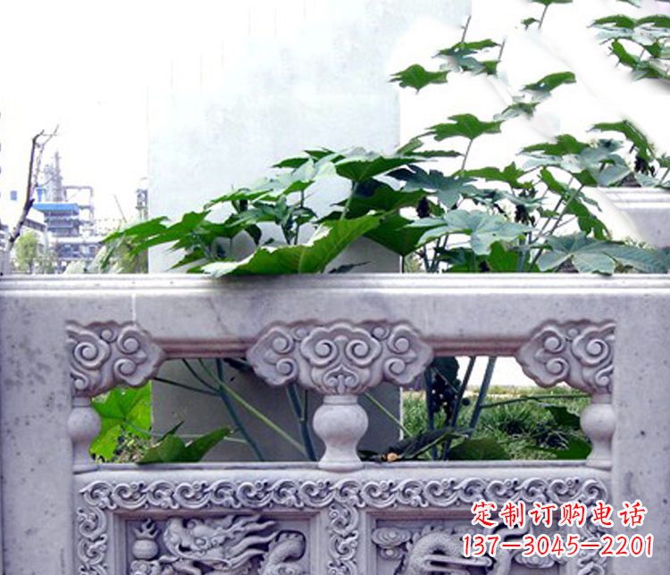 郑州园林仿古石栏板景观石雕 (6)