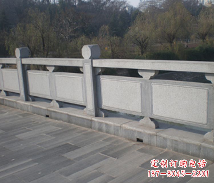 郑州园林仿古石栏板景观石雕 (7)