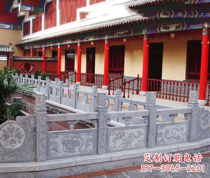 郑州园林仿古石栏板景观石雕 (12)