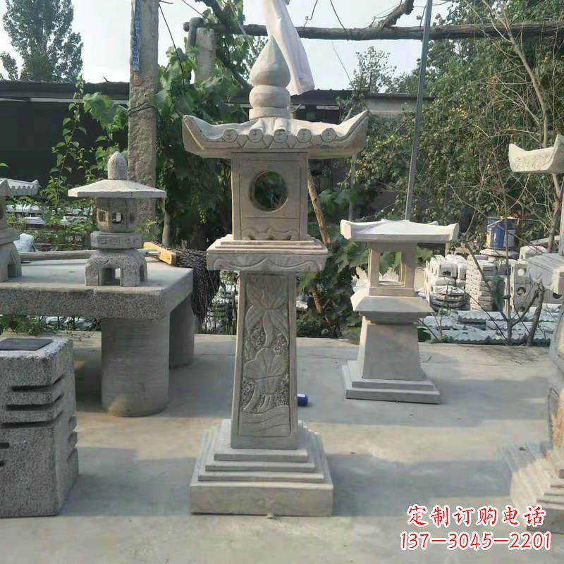 郑州园林仿古做旧中式石灯