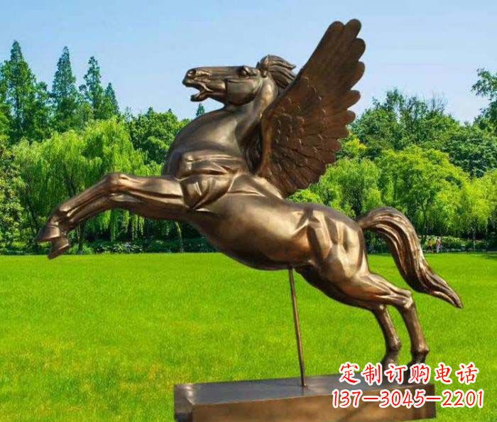 郑州园林飞马铜雕