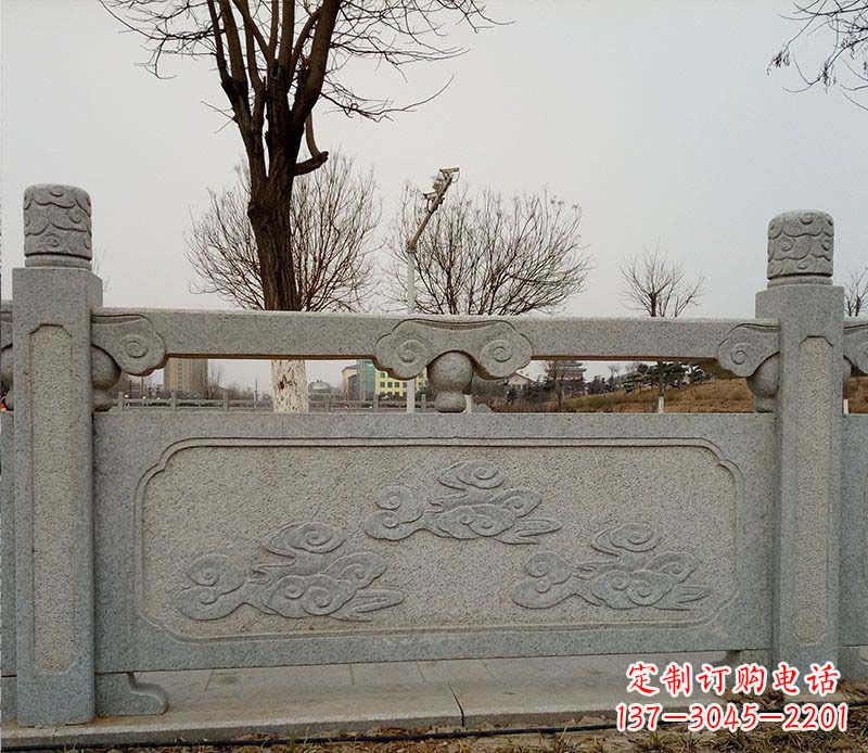 郑州园林护城河石栏板景观石雕
