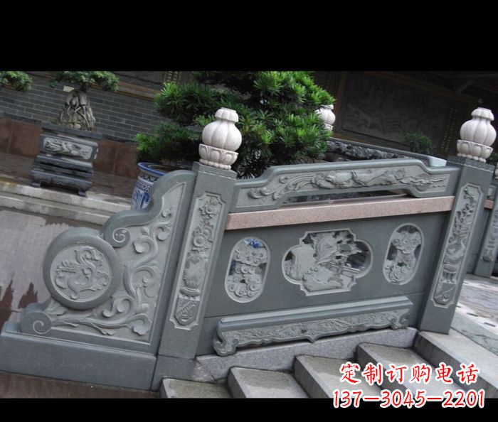 郑州园林景观大理石栏板雕塑 (6)