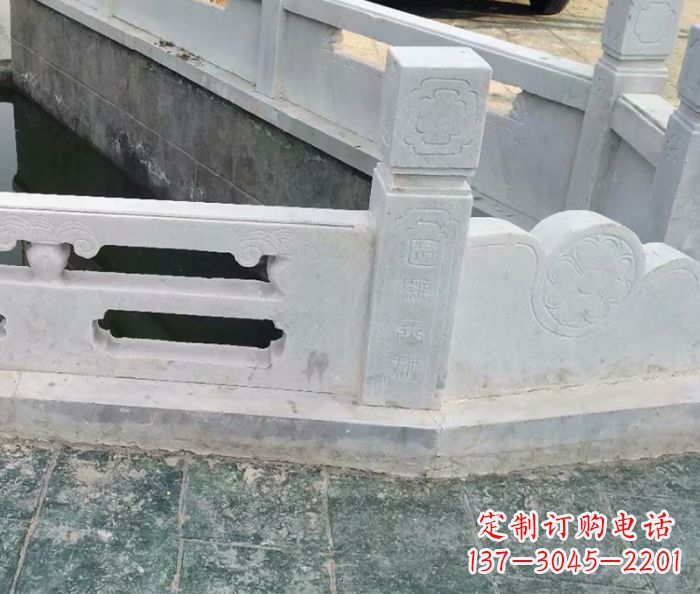郑州园林景观大理石栏板雕塑 (7)