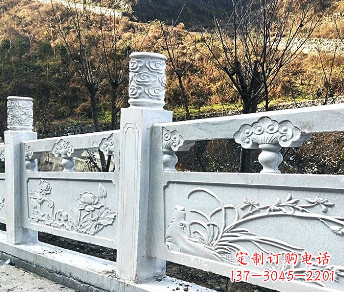 郑州园林景观大理石栏板石雕 (7)