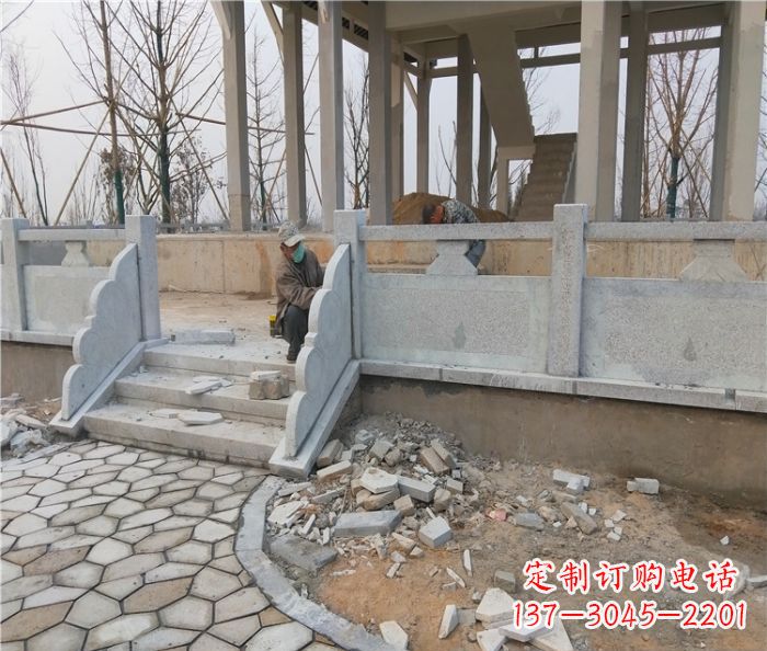 郑州园林景观大理石桥栏板石雕_2 (2)