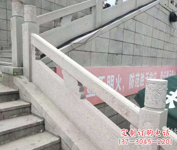 郑州园林景观大理石桥栏板石雕_1 (2)