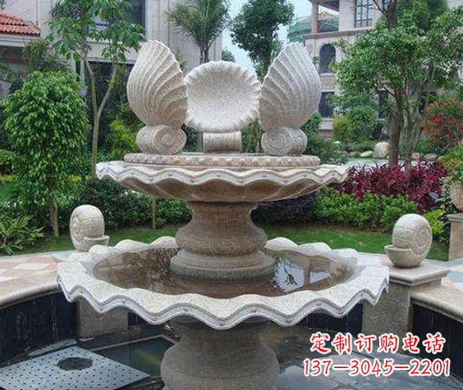 郑州园林景观多层喷泉石雕