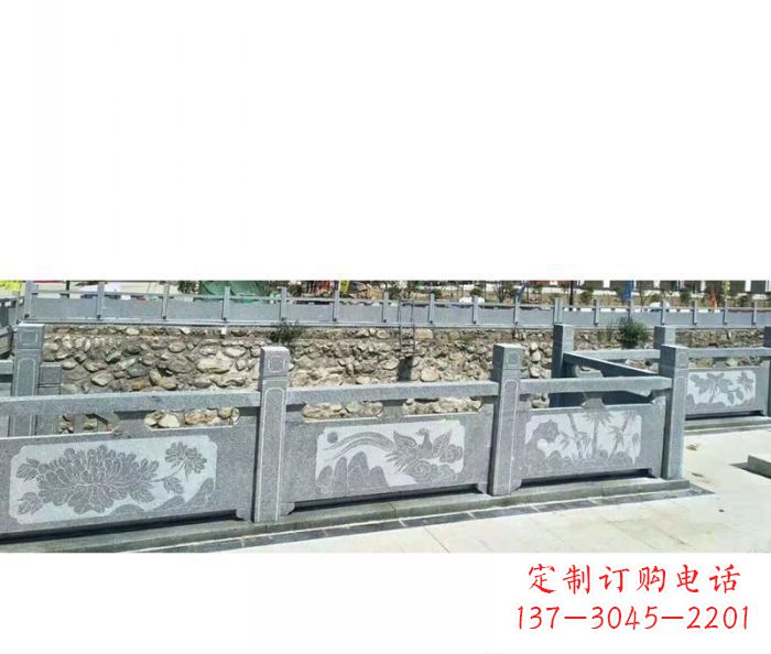 郑州园林景观仿古石雕栏板 (5)