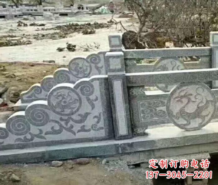 郑州园林景观仿古石雕栏板 (10)