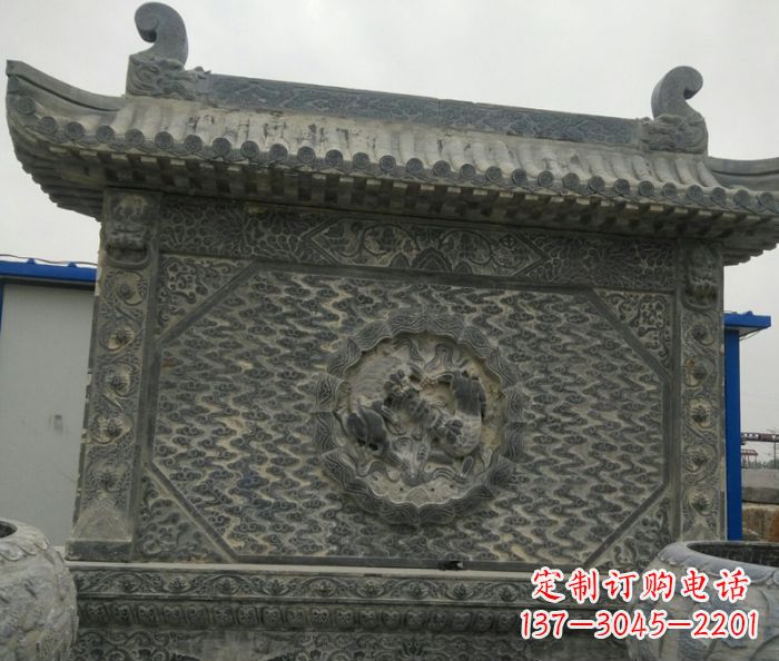 郑州园林景观仿古石雕影壁