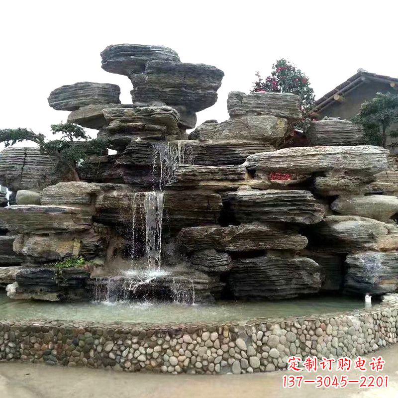 郑州园林塑石假山流水