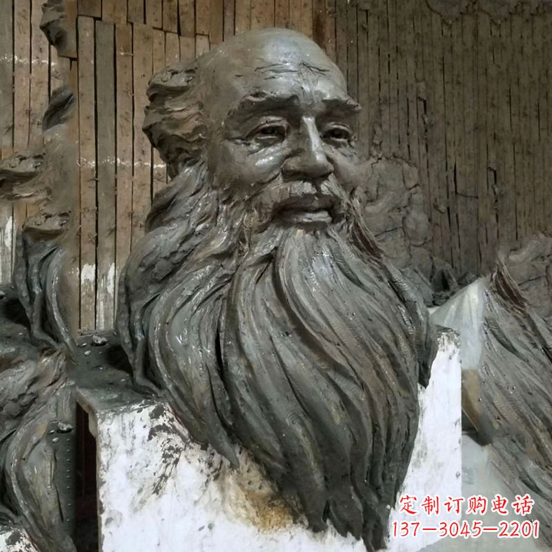 郑州张大千头像雕塑泥稿