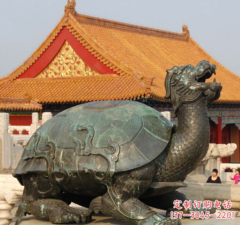 郑州招财龙龟铜雕塑