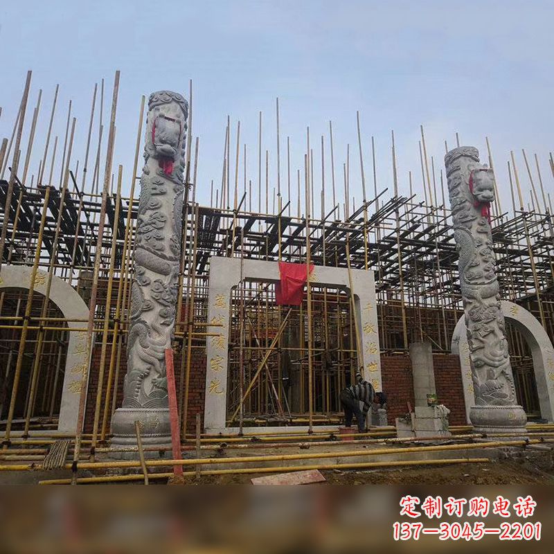 郑州中国龙柱石雕