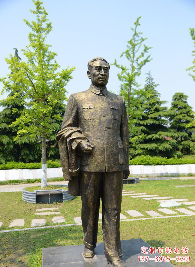 郑州周总理伟人铜雕